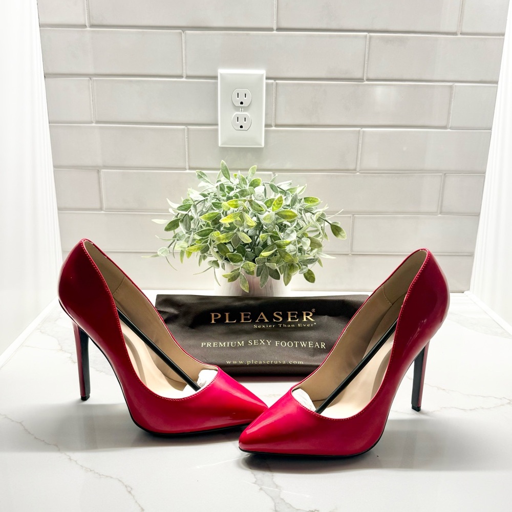 Pleaser Bold Red Stiletto Heels